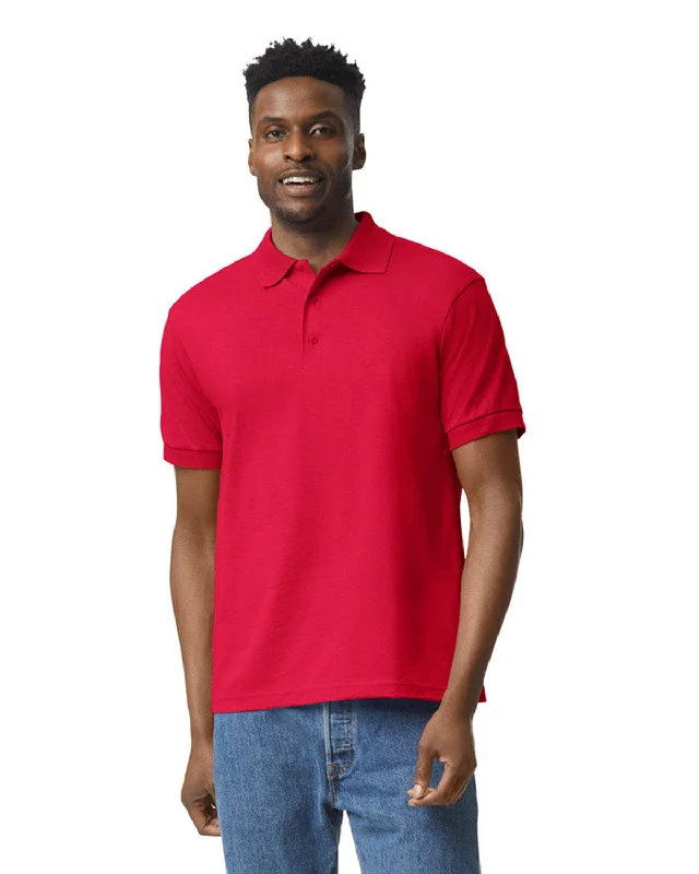 Gildan DryBlend 50/50 Jersey Knit Polo Shirt | Red