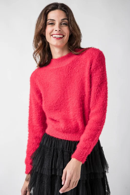 Weekend Savings Delight Lili Sidonio Eyelash Mockneck Sweater