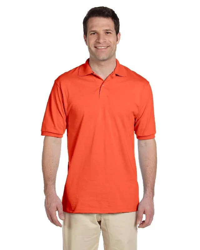 Jerzees 50/50 Jersey Knit Polo Shirt | Burnt Orange