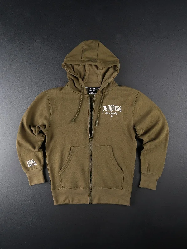 Exclusive Offer PROGRESS ZIP-UP-OLIVE