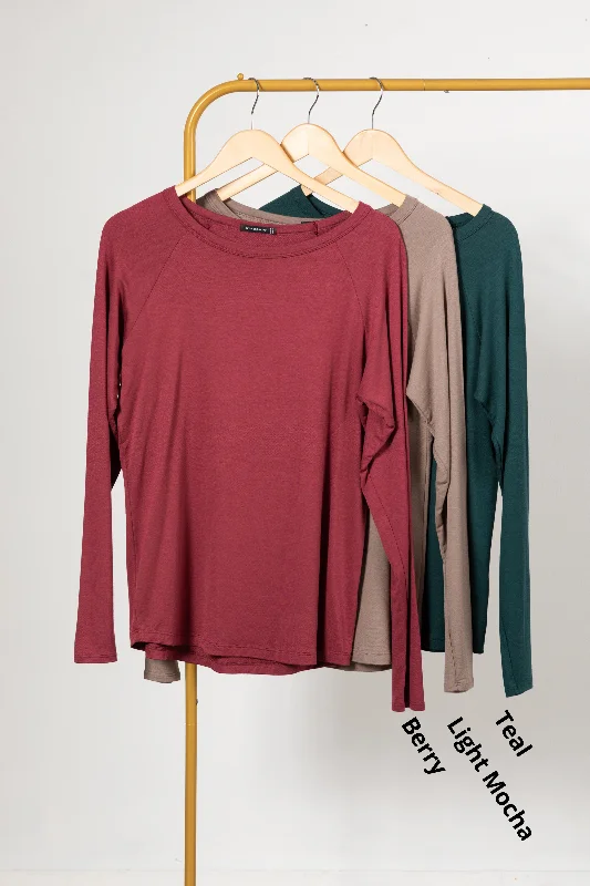 Exclusive Weekend Offers Inside Long Sleeve Solid Terry Knit Top