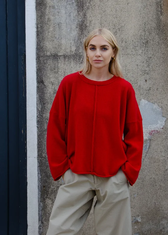 Super Deal Cashmere sweater | Bright Red