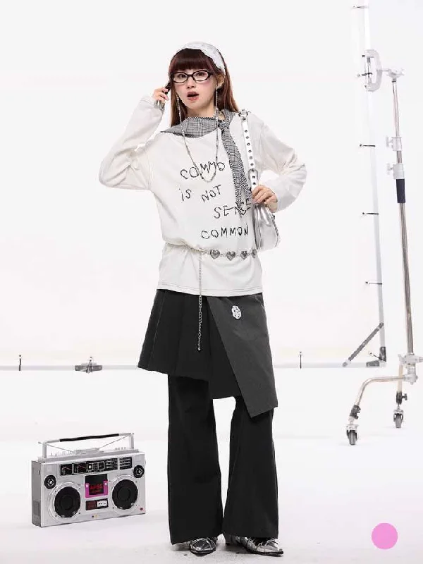 Unmissable Offer Hooded Long Sleeve T-Shirt [S0000010418]
