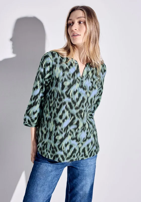 Fantastic Savings Cecil Printed Light Cotton Blouse, Green