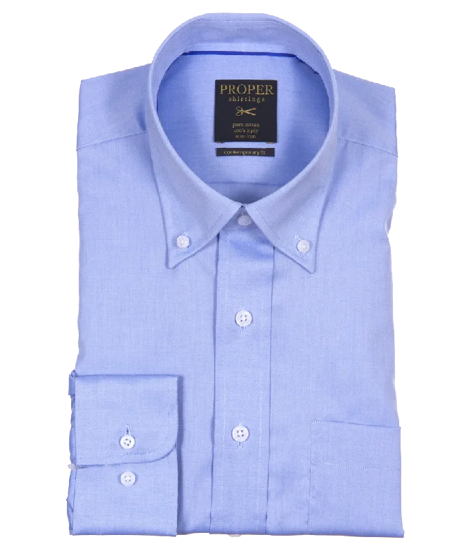 Non Iron Light Blue Button Down Shirt by Proper