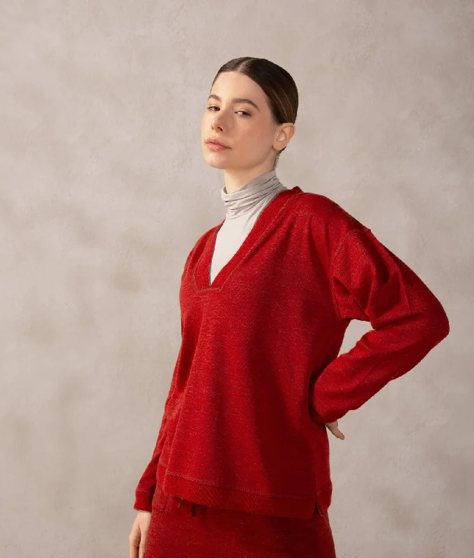 Seasonal Sale Premium Alpaca and Cotton Basic sweater