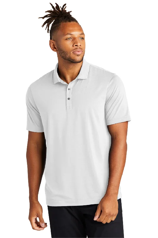 Mercer+Mettle Mens Moisture Wicking Short Sleeve Polo Shirt - White