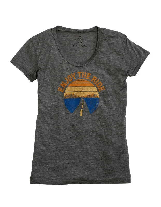 Get It Before It’s Gone Tin Haul Womens Grey Enjoy the Ride S/S T-Shirt