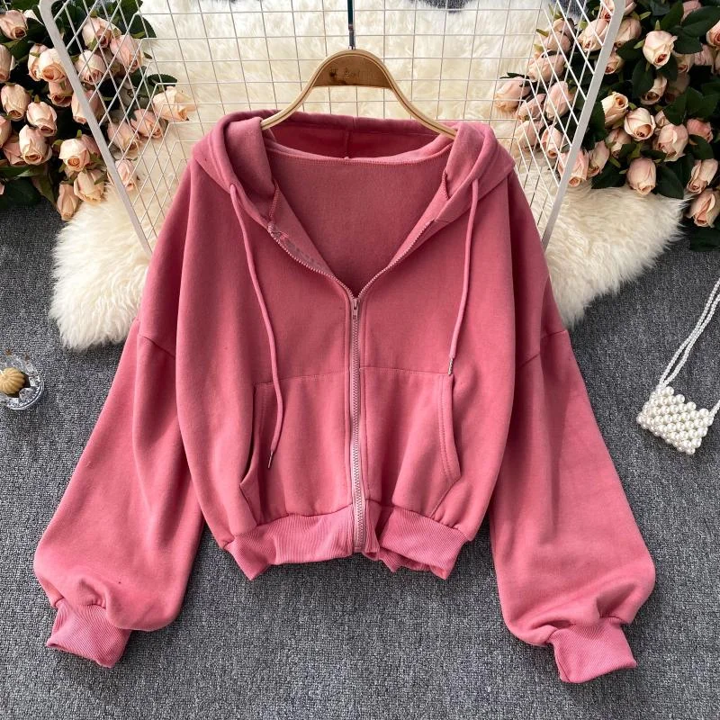 Pay Less Sweater cardigan coat Long Sleeve hooded blouse female  1529