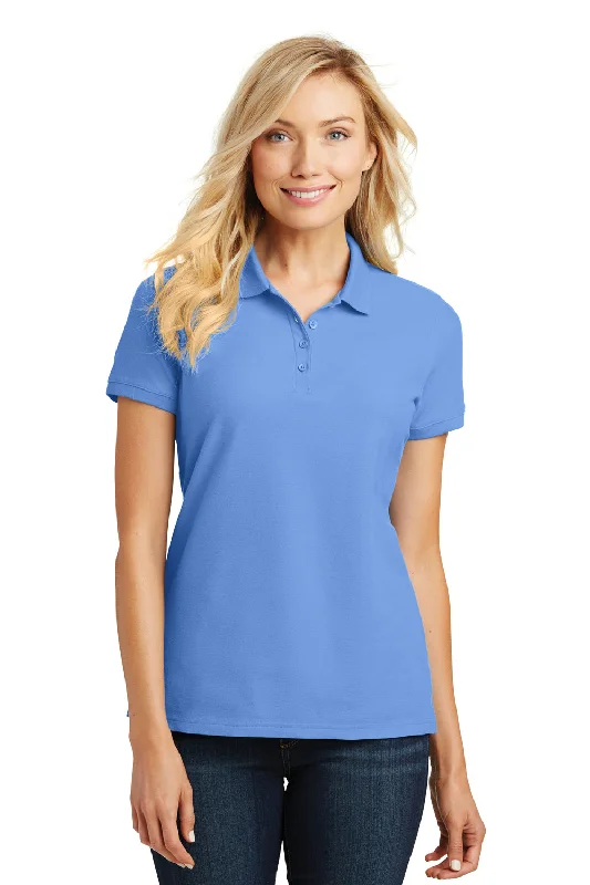 Unbeatable Prices Port Authority Womens Core Classic Short Sleeve Polo Shirt - Carolina Blue Unbeatable Prices Port Authority Womens Core Classic Short Sleeve Polo Shirt - Carolina Blue