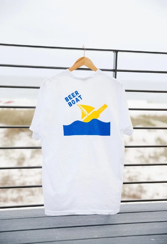 Midnight Sale Sulphur Branch Social Club Boat Tee - White