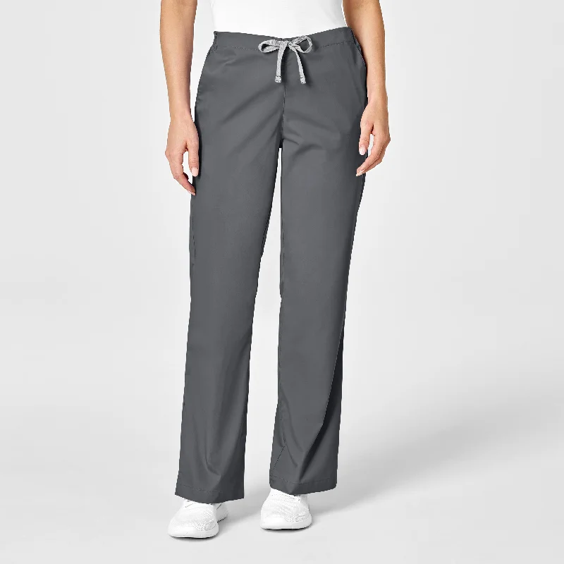 Exclusive Online Offer WonderWORK Women's Flare Leg Scrub Pant - Pewter