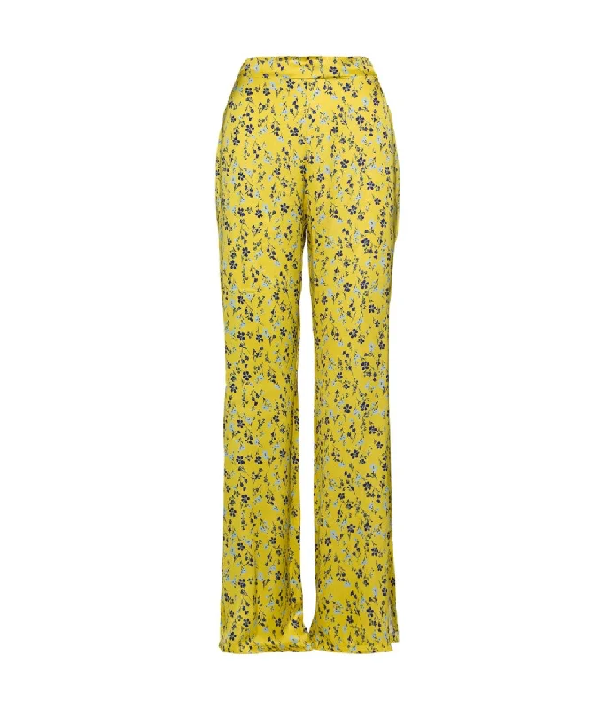 Price Cut Saiph floral yellow print pants