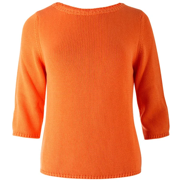 Sneak Peek Sale 3/4 Sleeve Pullover in Orange