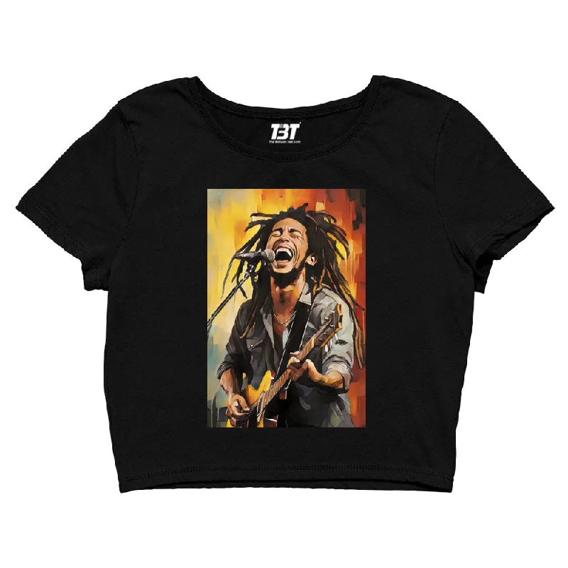 Weekend Bargains to Cherish Bob Marley Crop Top - Fan Art