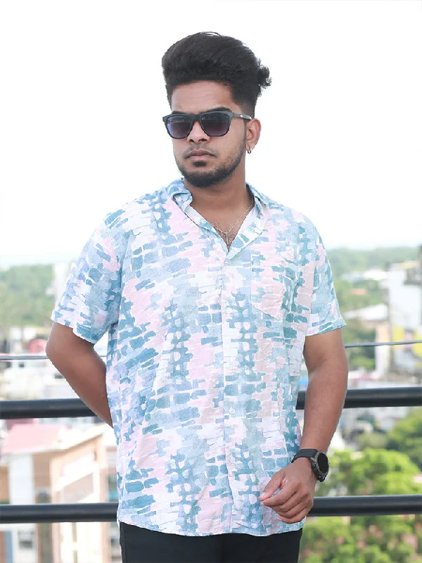 Men Regular Fit Rayon Printed Half Sleeve Casual Shirt - 349/-