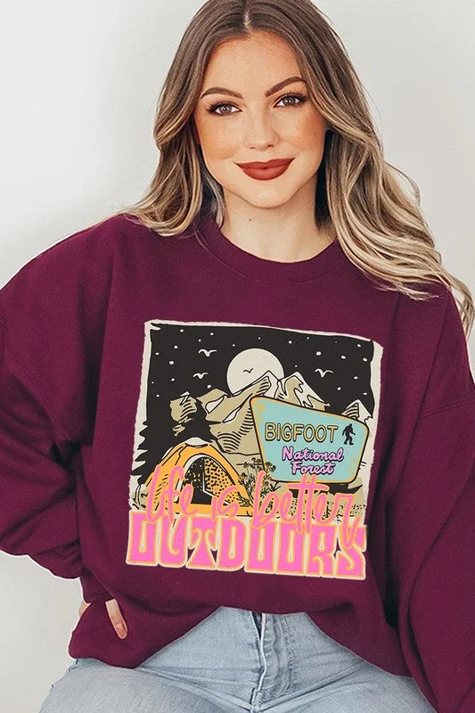 Today Only Bigfoot Wanderlust Graphic Fleece Sweatshirts