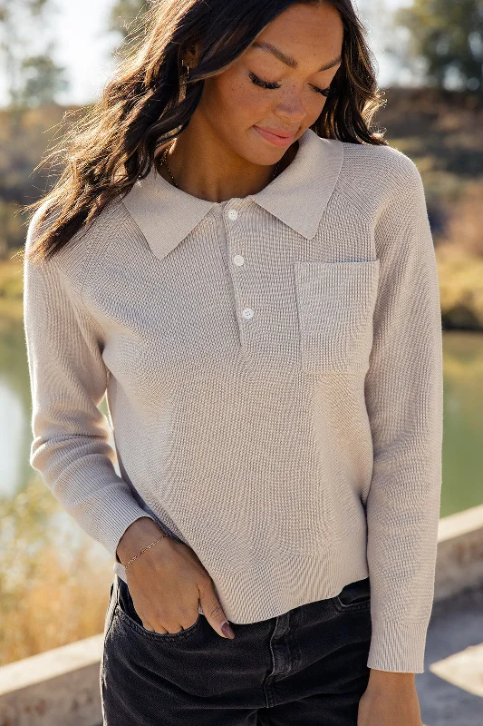 Weekend Discounts to Love My Whole Heart Collared Sweater