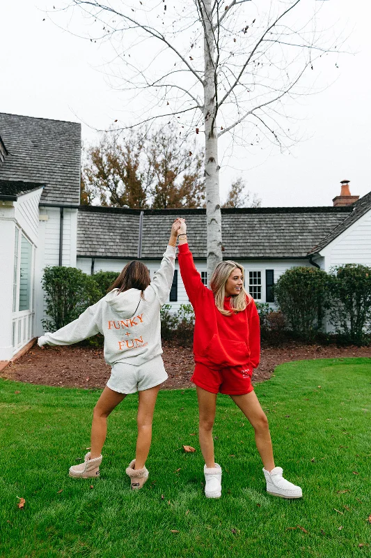 The Best Prices Funky + Fun Hoodie - Heather White