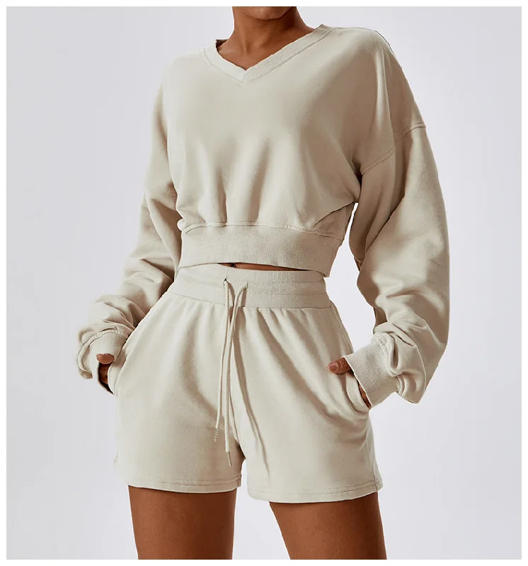 Weekend Offers That Dazzle TastyHottie - Loose Long Sleeve Sweatshirt Outdoor Keep Warm V Neck Pullover All Matching Casual Sweatshirt Top Weekend Offers That Dazzle TastyHottie - Loose Long Sleeve Sweatshirt Outdoor Keep Warm V Neck Pullover All Matching Casual Sweatshirt Top