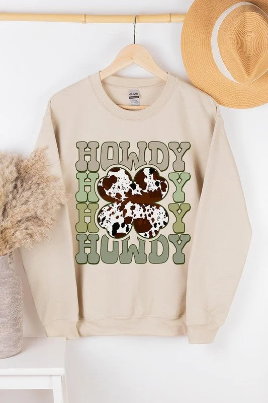 Steals and Deals Howdy Western Graphic Fleece Sweatshirts