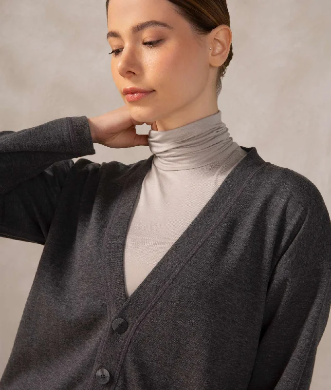 Massive Deals Premium Alpaca and Cotton Easy Cardigan