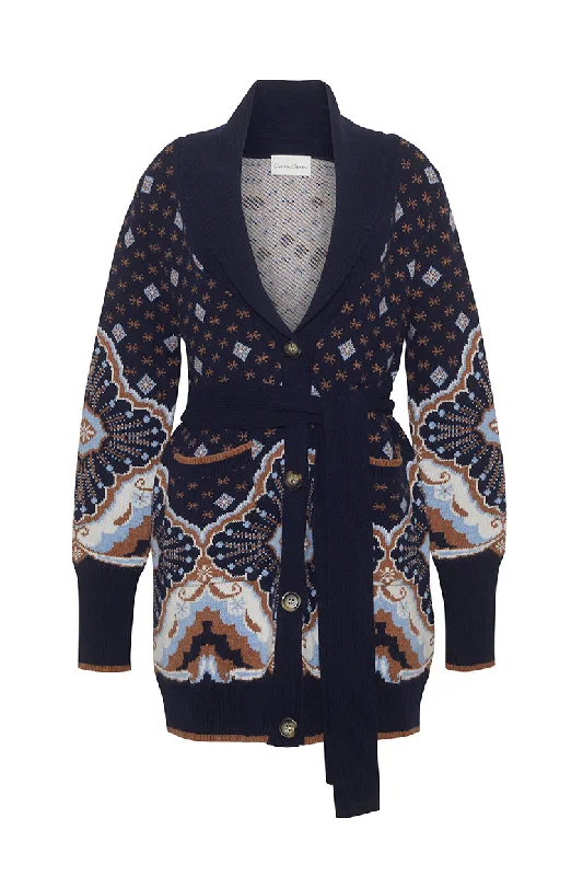 Act Now Laney Cardigan in Jules Navy