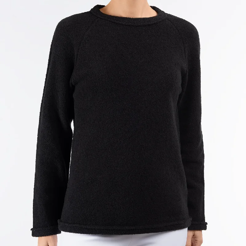 Deal Mania Baseball Pullover in Black