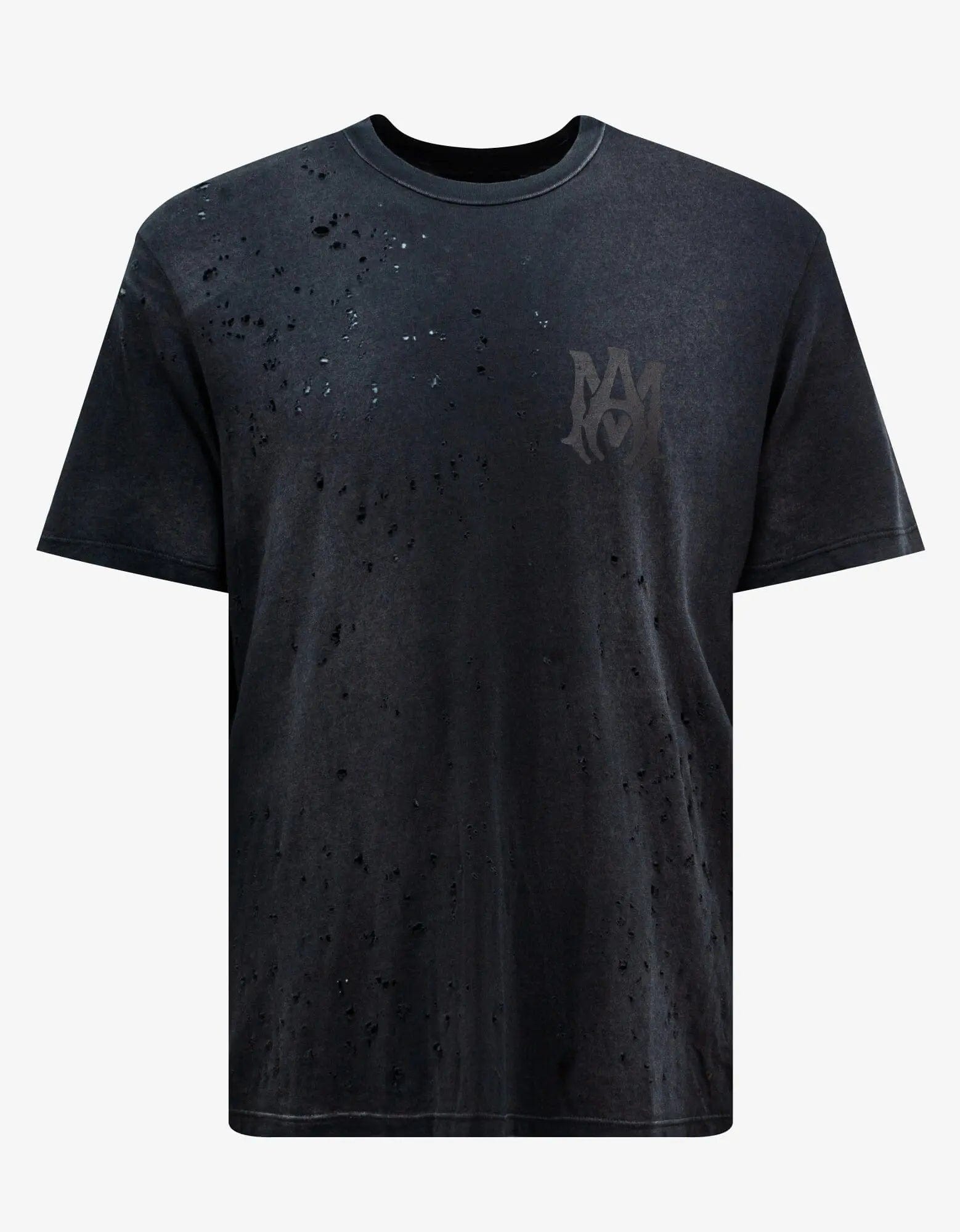 Amiri Black MA Logo Shotgun T-Shirt