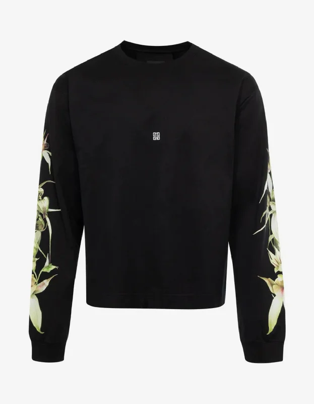 Givenchy Black GVCY Long Sleeve T-Shirt