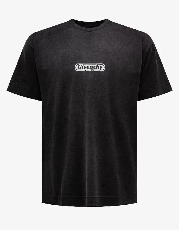 Givenchy Grey Graphic Print T-Shirt