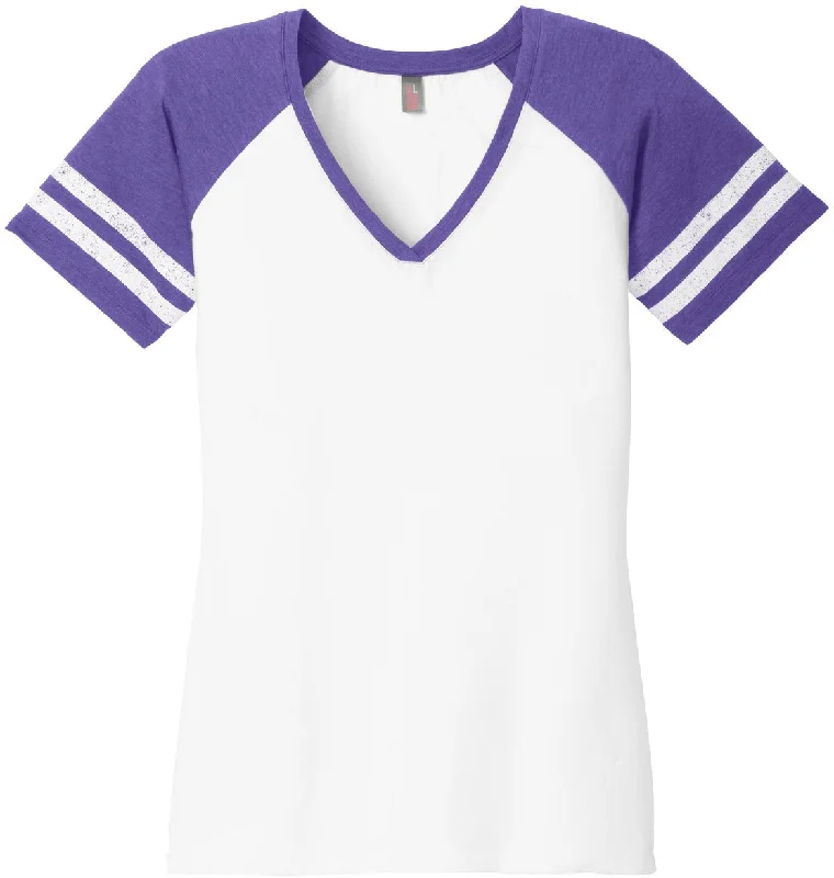 White/Heathered Purple