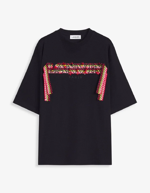 Lanvin Curb Logo Embroidered Oversized T-Shirt