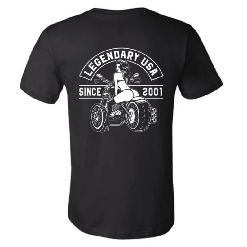 Legendary USA's "Booty Call" Motorcycle T-Shirt