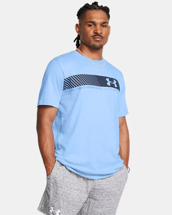 Men's UA Left Chest Stripe Short Sleeve - 1379450