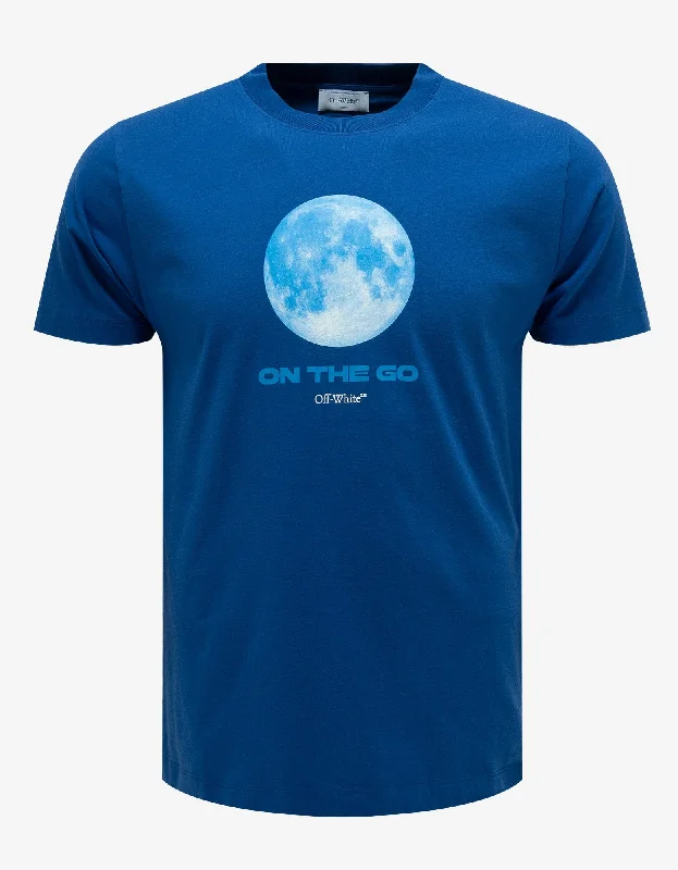 Off-White Blue On The Go Moon Slim T-Shirt