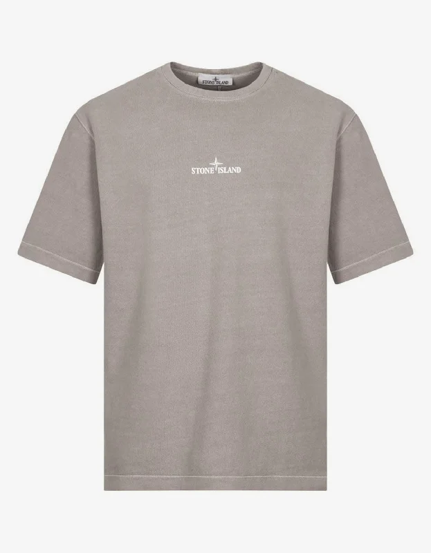 Stone Island Grey Closed Loop Logo T-Shirt