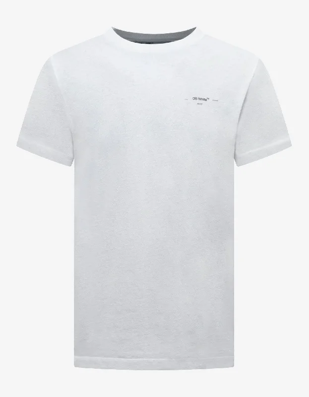 Off-White White Off-White Logo Print T-Shirt