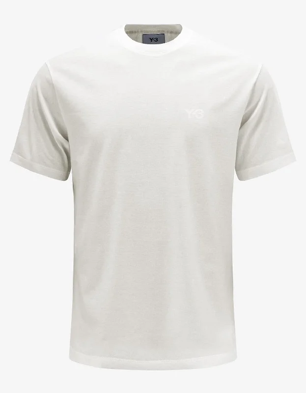 Y-3 Off White Logo Relaxed T-Shirt