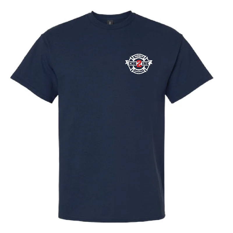 America Flag With Slogan Design, Firefighter T-Shirt