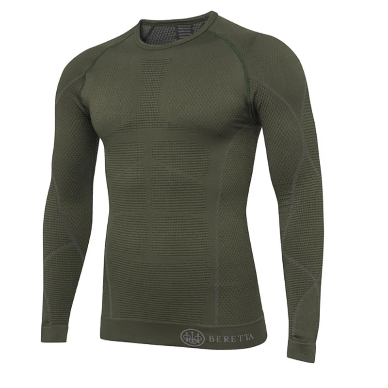 Beretta HT Body Mapping 3D L/S Tee Green Moss