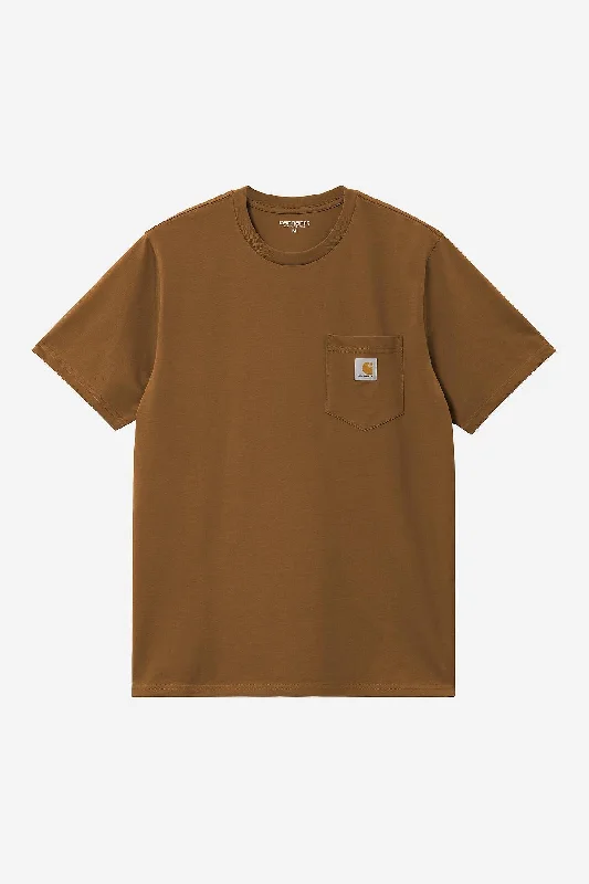 Carhartt Wip Pocket T-shirt Cotton Marrone Uomo