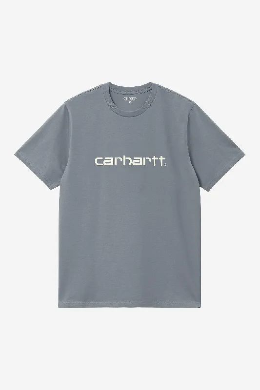 Carhartt Wip Script T-shirt Cotton Grigio Uomo