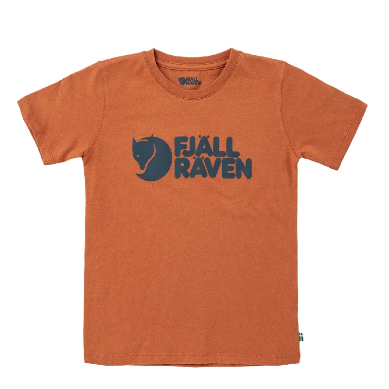 Fjallraven Kids Logo T-Shirt Terracotta Brown