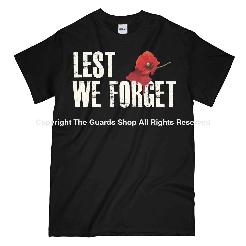 LEST WE FORGET BLEEDING POPPY Printed Unisex T-Shirt