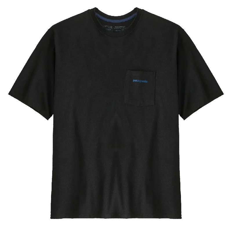 Patagonia Boardshort Logo Pocket Responsibili-Tee Ink Black