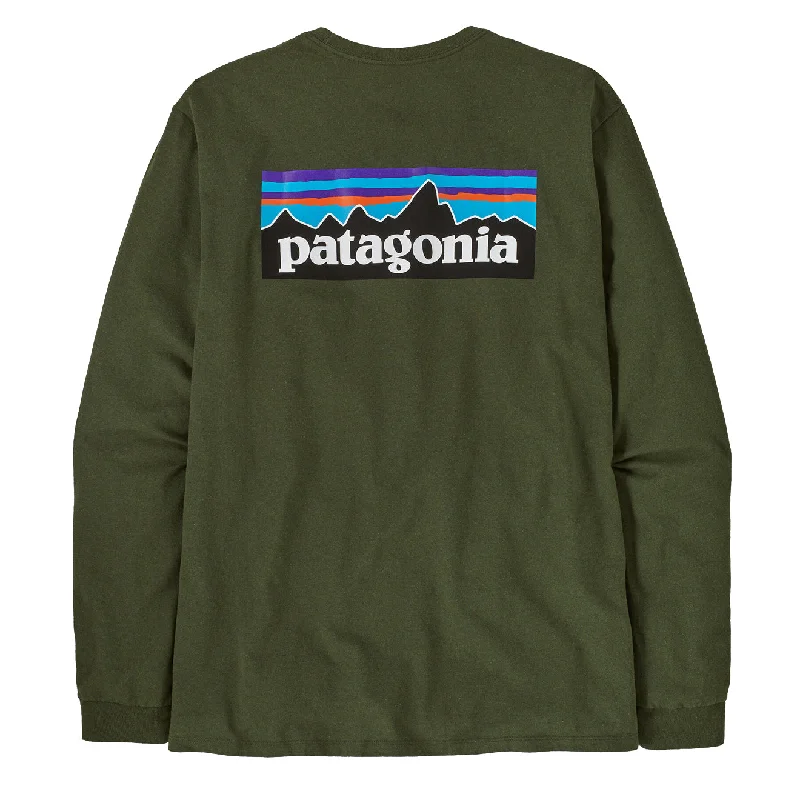 Patagonia L/S P-6 Logo Responsibili-Tee Torrey Pine Green