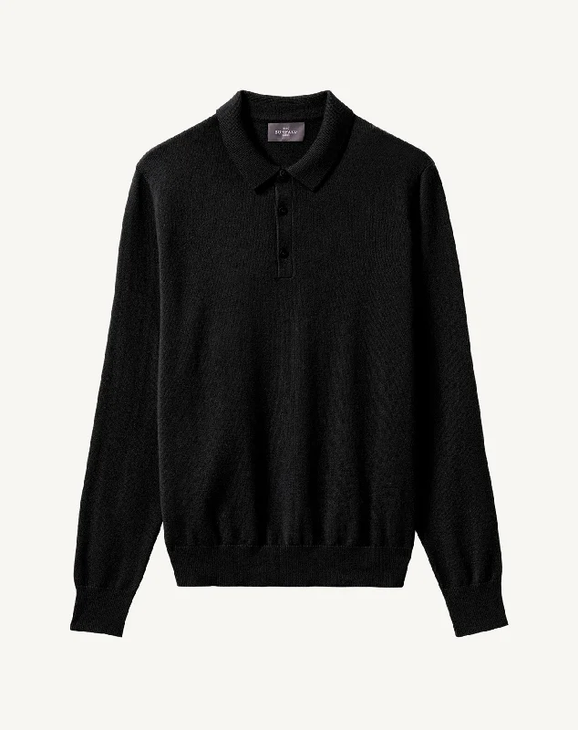 Long-sleeved polo shirt