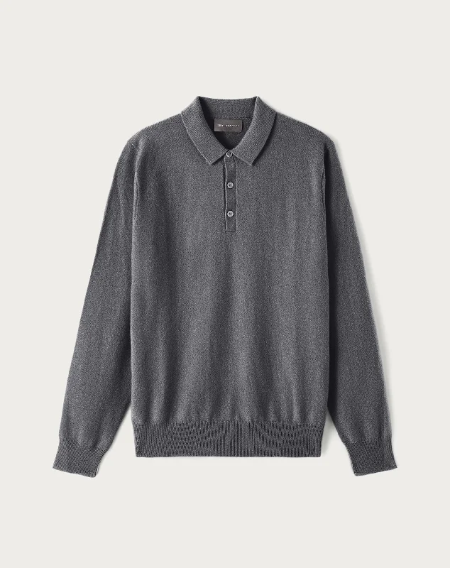 Long-sleeved polo shirt