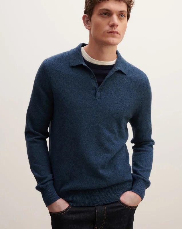 Long-sleeved polo shirt